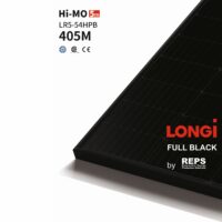 LONGi 405 Wp full black, täysmusta aurinkopaneeli, helsvart solpanel.