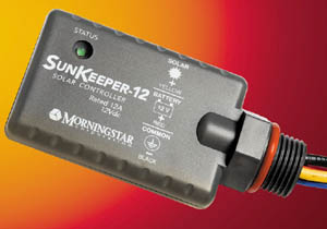 Morningstar Sunkeeper SK-6 aurinkolataussäädin. Solpanelsregulator. Charge controller.